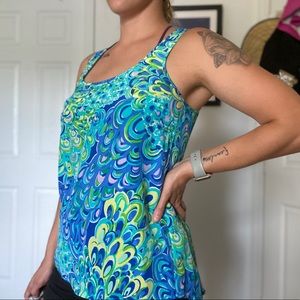 Lilly Pulitzer Aerial Flowy Tank Top
